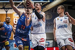 Basketball, ABL 2018/19, Grunddurchgang 25.Runde, Oberwart Gunners, Kapfenberg Bulls, Hayden Thomas Lescault (11)