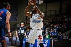 Basketball, ABL 2018/19, Grunddurchgang 25.Runde, Oberwart Gunners, Kapfenberg Bulls, Christopher Tawiah (14)