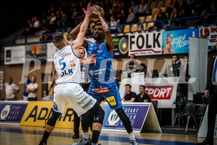 Basketball, ABL 2018/19, Grunddurchgang 25.Runde, Oberwart Gunners, Kapfenberg Bulls, Shipron Thaqi (7)