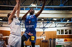 Basketball, ABL 2018/19, Grunddurchgang 25.Runde, Oberwart Gunners, Kapfenberg Bulls, Shipron Thaqi (7)