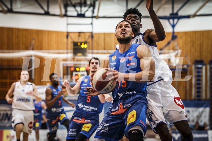 Basketball, ABL 2018/19, Grunddurchgang 25.Runde, Oberwart Gunners, Kapfenberg Bulls, Marck Coffin (15)