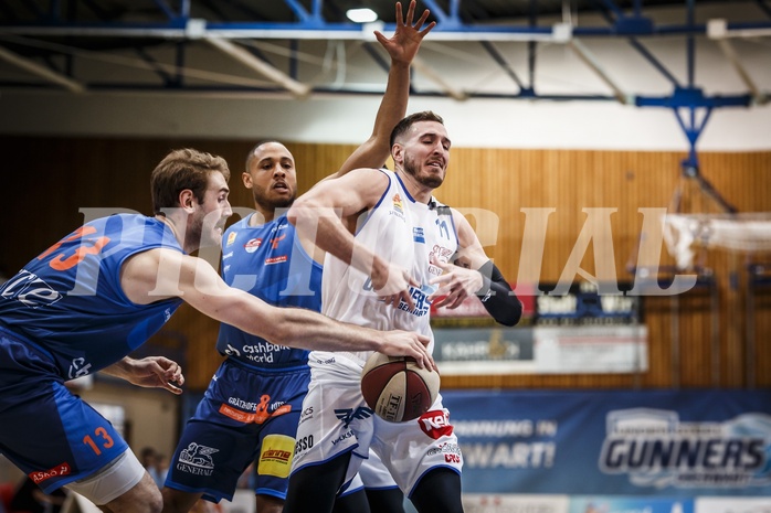 Basketball, ABL 2018/19, Grunddurchgang 25.Runde, Oberwart Gunners, Kapfenberg Bulls, Hayden Thomas Lescault (11)