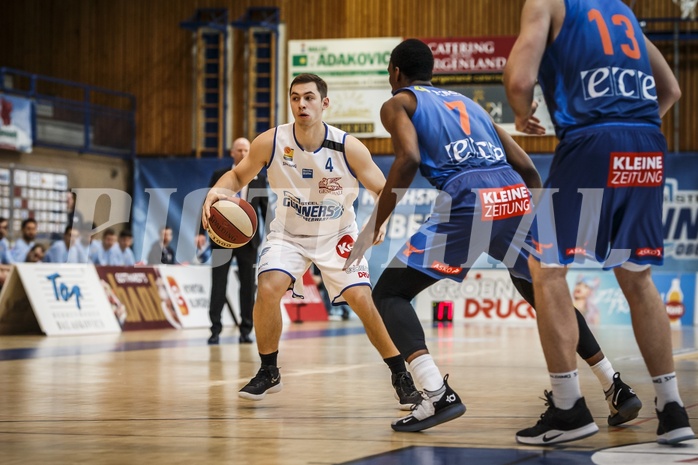 Basketball, ABL 2018/19, Grunddurchgang 25.Runde, Oberwart Gunners, Kapfenberg Bulls, Jakob Szkutta (4)