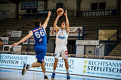 Basketball, bet-at-home Basketball Superliga 2020/21, Grunddurchgang, 11. Runde, Oberwart Gunners, Vienna D.C. Timberwolves, Jonathan Knessl (12)