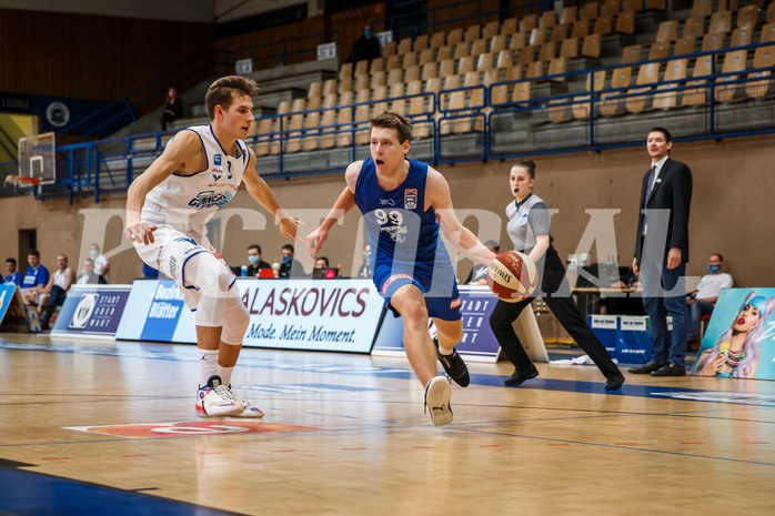 Basketball, bet-at-home Basketball Superliga 2020/21, Grunddurchgang, 11. Runde, Oberwart Gunners, Vienna D.C. Timberwolves, Jonas John (99)