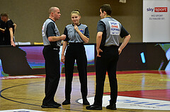 Basketball Superliga 2020/21, Grunddurchgang 11.Runde Flyers Wels vs. Kapfenberg Bulls, Christoph Rohacky, Aleksandar Radonjic, Aurora Wörzner,

