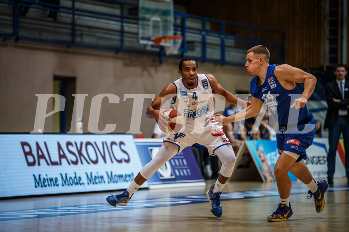 Basketball, bet-at-home Basketball Superliga 2020/21, Grunddurchgang 11. Runde, Oberwart Gunners, Vienna DC Timberwolves, Laurence Alexander (4)