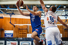 Basketball, bet-at-home Basketball Superliga 2020/21, Grunddurchgang 11. Runde, Oberwart Gunners, Vienna DC Timberwolves, Jakob Szkutta (10)
