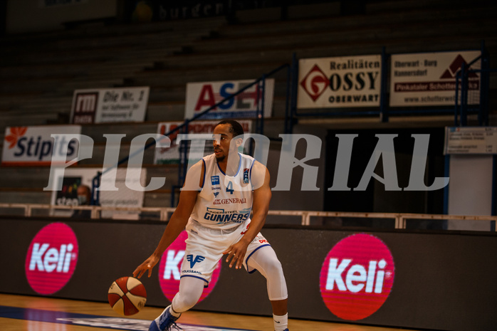 Basketball, bet-at-home Basketball Superliga 2020/21, Grunddurchgang 11. Runde, Oberwart Gunners, Vienna DC Timberwolves, Laurence Alexander (4)