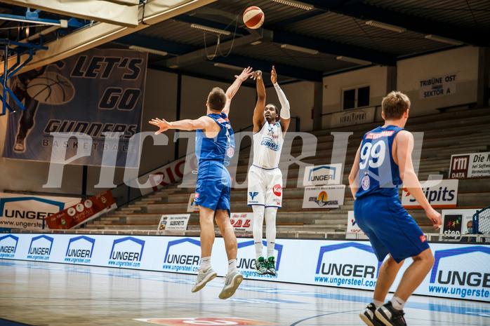 Basketball, bet-at-home Basketball Superliga 2020/21, Grunddurchgang, 11. Runde, Oberwart Gunners, Vienna D.C. Timberwolves, Nigel Pruitt (11)