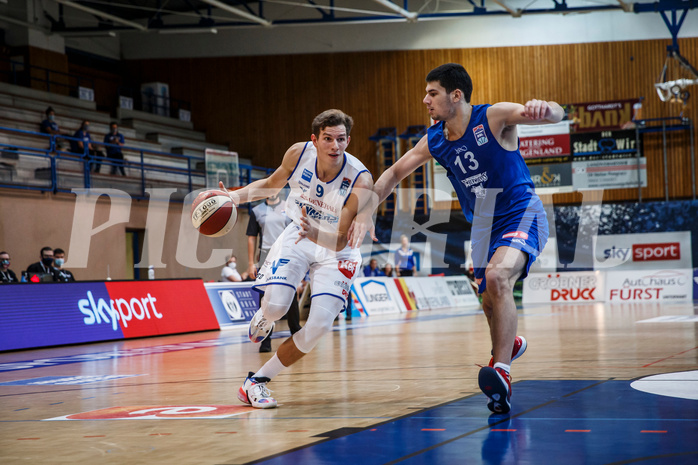 Basketball, bet-at-home Basketball Superliga 2020/21, Grunddurchgang, 11. Runde, Oberwart Gunners, Vienna D.C. Timberwolves, Edi Patekar (9)