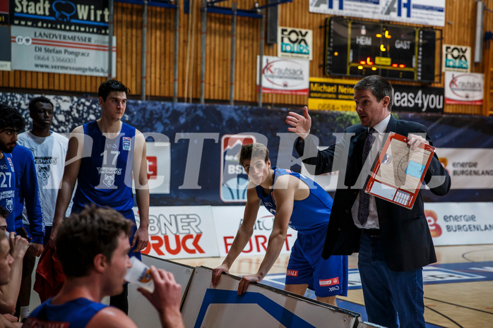 Basketball, bet-at-home Basketball Superliga 2020/21, Grunddurchgang, 11. Runde, Oberwart Gunners, Vienna D.C. Timberwolves, Hubert Schmidt (Headcoach)