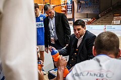 Basketball, bet-at-home Basketball Superliga 2020/21, Grunddurchgang, 11. Runde, Oberwart Gunners, Vienna D.C. Timberwolves, Horst Leitner (Coach)