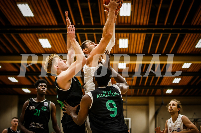 Basketball, Basketball Zweite Liga 2021/22, Grunddurchgang 1. Runde, Mattersburg Rocks, Deutsch Wagram Alligators, Fuad MEMCIC (42)