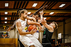 Basketball, Basketball Zweite Liga 2021/22, Grunddurchgang 1. Runde, Mattersburg Rocks, Deutsch Wagram Alligators, Lukas GLUDOVATZ (16); Fuad MEMCIC (42)