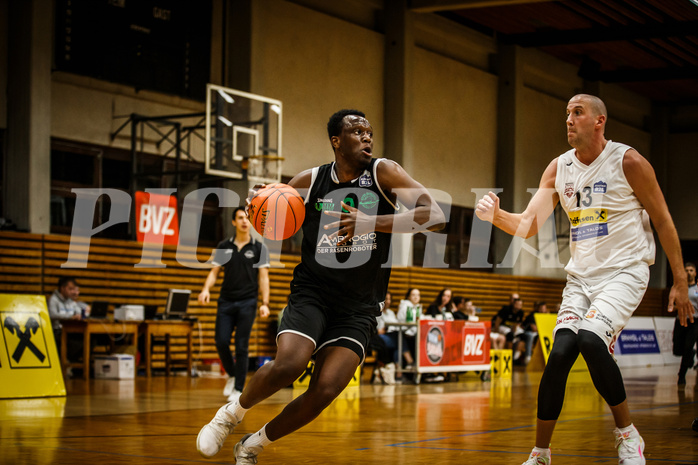 Basketball, Basketball Zweite Liga 2021/22, Grunddurchgang 1. Runde, Mattersburg Rocks, Deutsch Wagram Alligators, Kingsley Fobi (9)