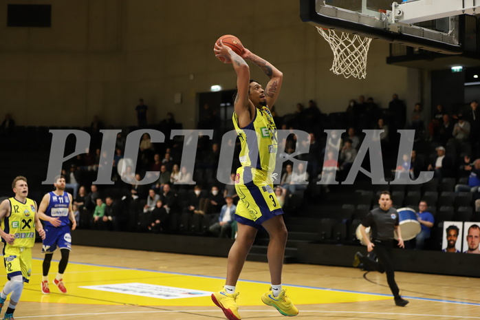 Basketball Superliga 2021/22, 3.Plazierungsrunde, UBSC Raiffeisen Graz vs. Unger Steel Gunners Oberwart 
