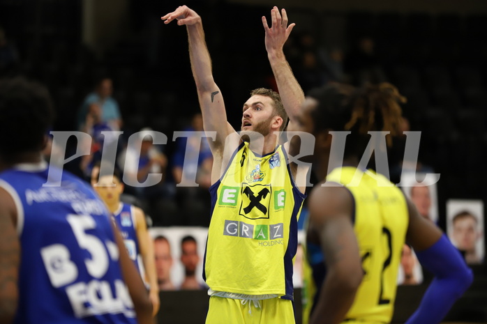 Basketball Superliga 2021/22, 3.Plazierungsrunde, UBSC Raiffeisen Graz vs. Unger Steel Gunners Oberwart 