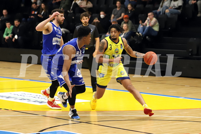 Basketball Superliga 2021/22, 3.Plazierungsrunde, UBSC Raiffeisen Graz vs. Unger Steel Gunners Oberwart 