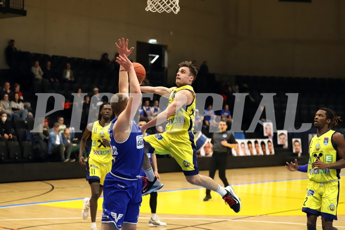 Basketball Superliga 2021/22, 3.Plazierungsrunde, UBSC Raiffeisen Graz vs. Unger Steel Gunners Oberwart 