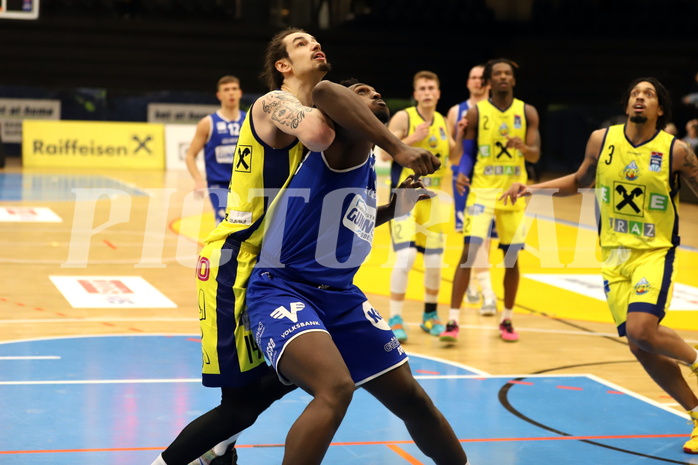 Basketball Superliga 2021/22, 3.Plazierungsrunde, UBSC Raiffeisen Graz vs. Unger Steel Gunners Oberwart 