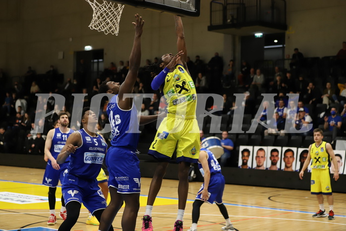 Basketball Superliga 2021/22, 3.Plazierungsrunde, UBSC Raiffeisen Graz vs. Unger Steel Gunners Oberwart 
