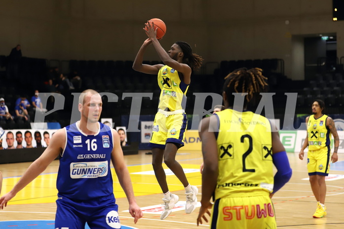 Basketball Superliga 2021/22, 3.Plazierungsrunde, UBSC Raiffeisen Graz vs. Unger Steel Gunners Oberwart 