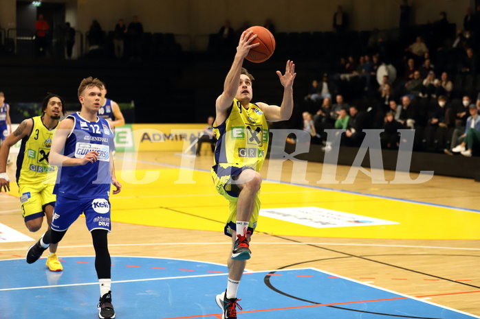 Basketball Superliga 2021/22, 3.Plazierungsrunde, UBSC Raiffeisen Graz vs. Unger Steel Gunners Oberwart 