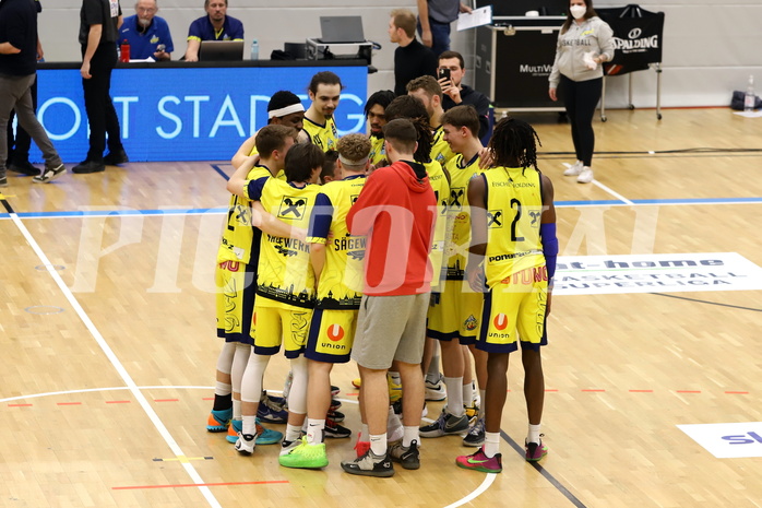 Basketball Superliga 2021/22, 3.Plazierungsrunde, UBSC Raiffeisen Graz vs. Unger Steel Gunners Oberwart 