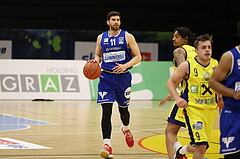 Basketball Superliga 2021/22, 3.Plazierungsrunde, UBSC Raiffeisen Graz vs. Unger Steel Gunners Oberwart 