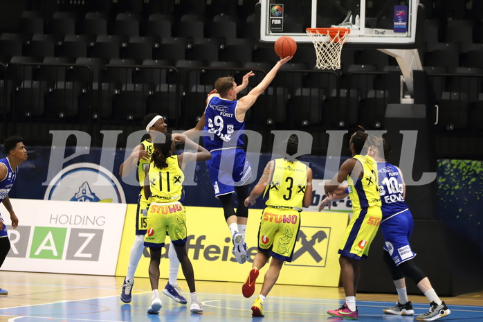 Basketball Superliga 2021/22, 3.Plazierungsrunde, UBSC Raiffeisen Graz vs. Unger Steel Gunners Oberwart 