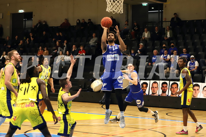 Basketball Superliga 2021/22, 3.Plazierungsrunde, UBSC Raiffeisen Graz vs. Unger Steel Gunners Oberwart 