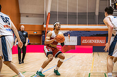 Basketball, Win2Day Superliga 2022/23, Grunddurchgang 15.Runde, Vienna Timberwolves, Arkadia Traiskirchen Lions, Evan Taylor (10)