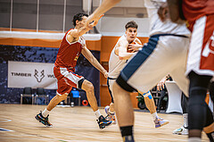 Basketball, Win2Day Superliga 2022/23, Grunddurchgang 15.Runde, Vienna Timberwolves, Arkadia Traiskirchen Lions, Jakob Lohr (12)