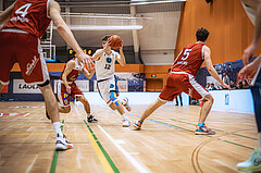 Basketball, Win2Day Superliga 2022/23, Grunddurchgang 15.Runde, Vienna Timberwolves, Arkadia Traiskirchen Lions, Jakob Lohr (12)