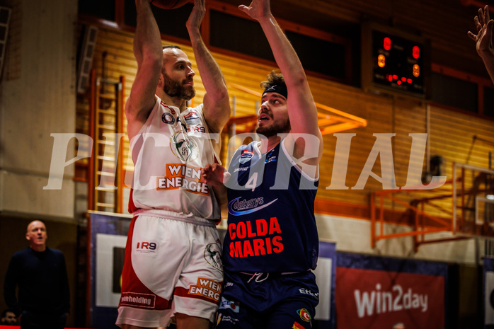 Basketball, win2day Basketball Superliga 2022/23, Grunddurchgang Runde 15, BBC Nord Dragonz, BC Vienna, 