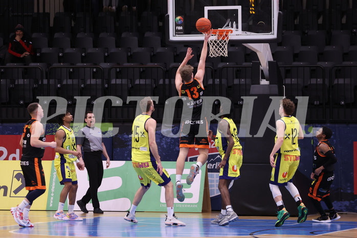 06.01.2023, Graz, Raiffeisen Sportpark Graz, Basketball Superliga 2022/23, Grunddurchgang, Runde 15, UBSC Raiffeisen Graz vs. CITIES Panthers Fürstenfeld