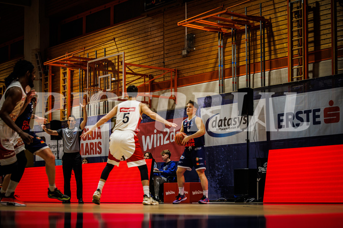 Basketball, win2day Basketball Superliga 2022/23, Grunddurchgang Runde 15, BBC Nord Dragonz, BC Vienna, 
