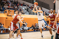 Basketball, Win2Day Superliga 2022/23, Grunddurchgang 15.Runde, Vienna Timberwolves, Arkadia Traiskirchen Lions, Paul Rotter (66)