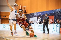 Basketball, Win2Day Superliga 2022/23, Grunddurchgang 15.Runde, Vienna Timberwolves, Arkadia Traiskirchen Lions, Elias Wlasak (8), Evan Taylor (10)