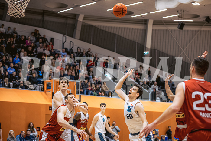Basketball, Win2Day Superliga 2022/23, Grunddurchgang 15.Runde, Vienna Timberwolves, Arkadia Traiskirchen Lions, Paul Rotter (66)
