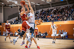 Basketball, Win2Day Superliga 2022/23, Grunddurchgang 15.Runde, Vienna Timberwolves, Arkadia Traiskirchen Lions, Emilio Banic (23)