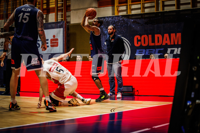 Basketball, win2day Basketball Superliga 2022/23, Grunddurchgang Runde 15, BBC Nord Dragonz, BC Vienna, 