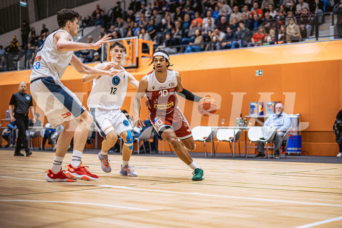Basketball, Win2Day Superliga 2022/23, Grunddurchgang 15.Runde, Vienna Timberwolves, Arkadia Traiskirchen Lions, Evan Taylor (10)