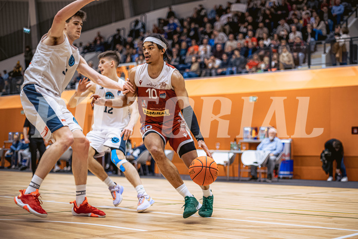 Basketball, Win2Day Superliga 2022/23, Grunddurchgang 15.Runde, Vienna Timberwolves, Arkadia Traiskirchen Lions, Evan Taylor (10)