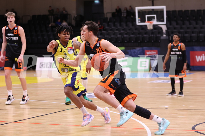 06.01.2023, Graz, Raiffeisen Sportpark Graz, Basketball Superliga 2022/23, Grunddurchgang, Runde 15, UBSC Raiffeisen Graz vs. CITIES Panthers Fürstenfeld