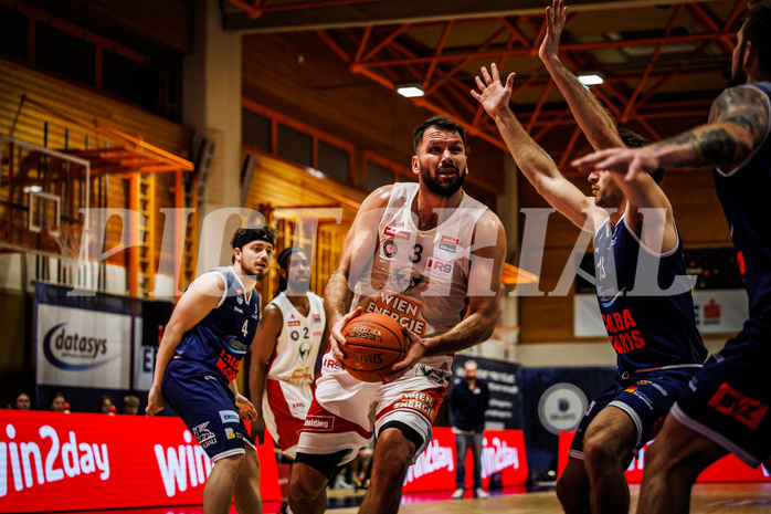 Basketball, win2day Basketball Superliga 2022/23, Grunddurchgang Runde 15, BBC Nord Dragonz, BC Vienna, 