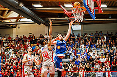 Basketball, win2day Basketball Superliga 2023/24, Halbfinale Spiel 1, Traiskirchen Lions, Oberwart Gunners, Daniel Köppel (14)