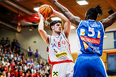 Basketball, win2day Basketball Superliga 2023/24, Halbfinale Spiel 1, Traiskirchen Lions, Oberwart Gunners, Aleksej Kostic (6)