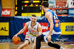 Basketball, win2day Basketball Superliga 2023/24, Halbfinale Spiel 1, Traiskirchen Lions, Oberwart Gunners, Edgars Lasenbergs (25)